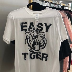NEW - Easy Tiger tees. White or rust available